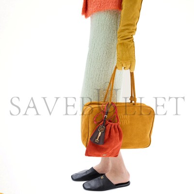 MIU MIU SUEDE BEAU BAG 5BB117 (34*23*10cm)